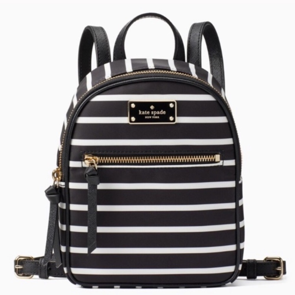 NWT Kate Spade Backpack Mini Bradley Wilson Stripe